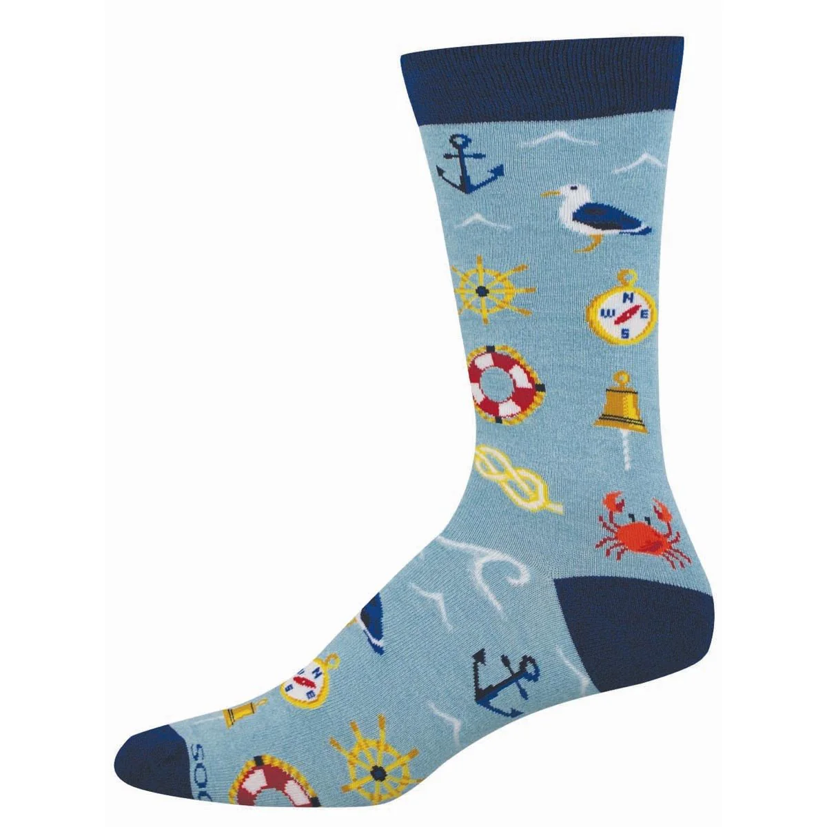 Ahoy Matey | Bamboo | Men | Blue Heather
