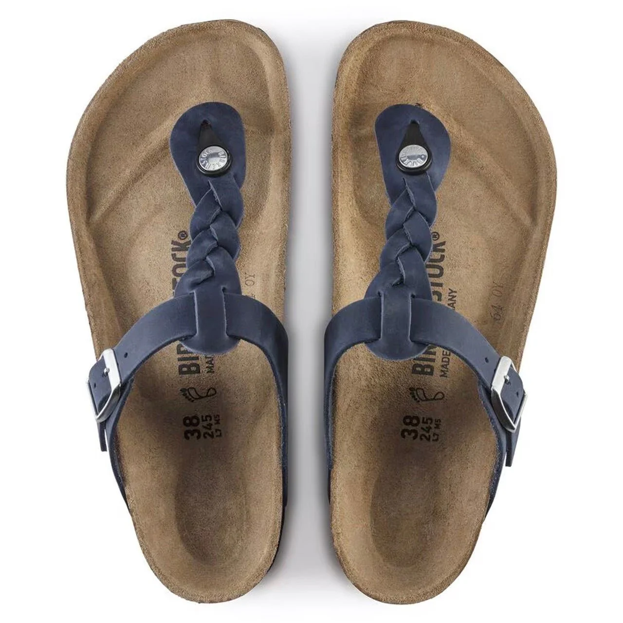 Gizeh Braided | Oiled Leather | Navy - Image 4