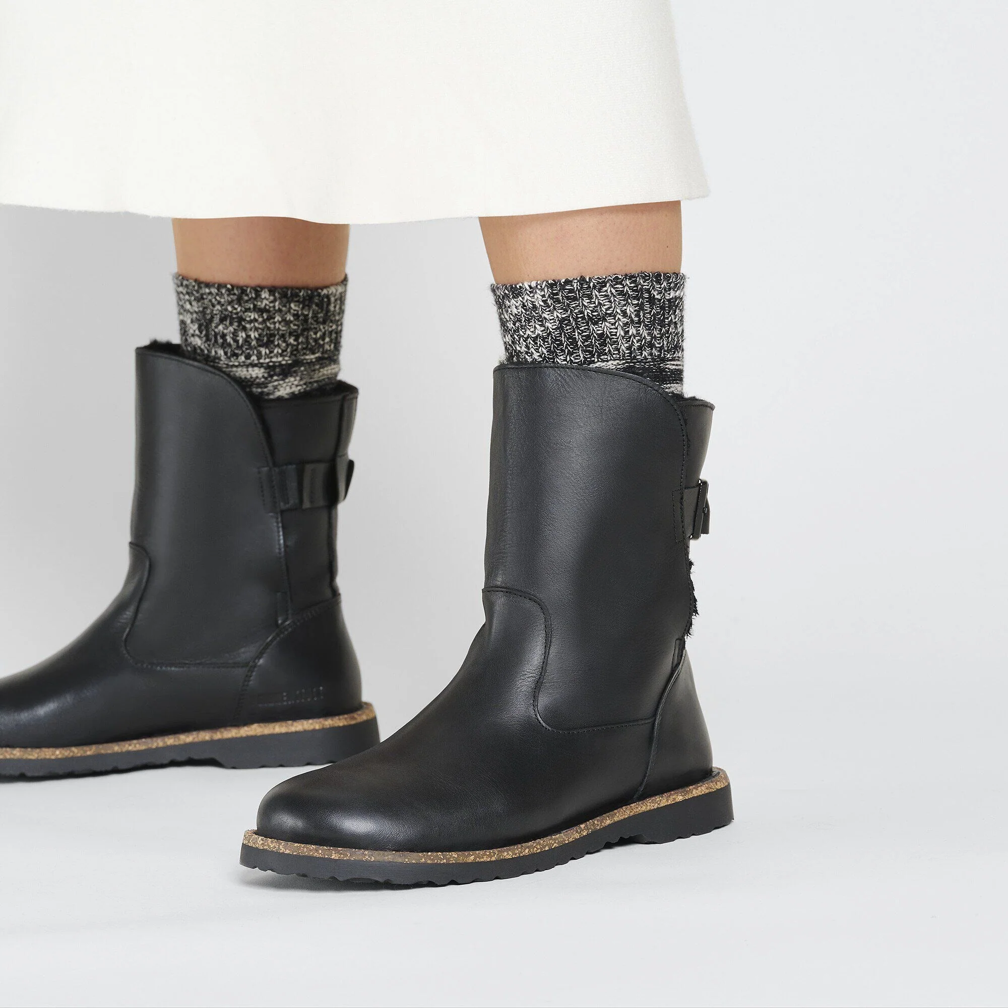 Uppsala Shearling | Leather/Shearling | Black - Image 2